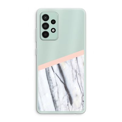 A touch of peach: Samsung Galaxy A52s 5G Transparant Hoesje