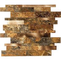 Zelfklevende Mozaïek Tegel - Afimera Wildverband - Taupe Natuursteen - 303x298x4mm
