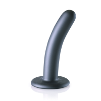 Ouch! by Shots Zachte Siliconen G-Spot Dildo - 5'' / 12 cm - Gunmetal