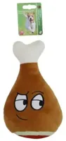 Boon piepende drumstick pluche hondenspeeltje 22cm