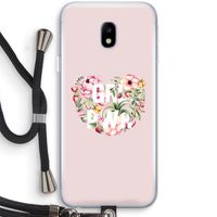 GRL PWR Flower: Samsung Galaxy J3 (2017) Transparant Hoesje met koord