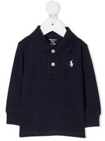 POLO RALPH LAUREN KIDS polo à manches longues - Bleu