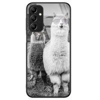 Samsung Galaxy A14 glazen hardcase - Lama bruh Samsung Galaxy A14 glazen hardcase - Lama bruh