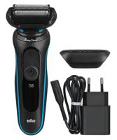 Braun Series 5 51-M1000s Scheerapparaat met scheerblad Zwart, Blauw Braun Series 5 51-M1000s Scheerapparaat met scheerblad Zwart, Blauw