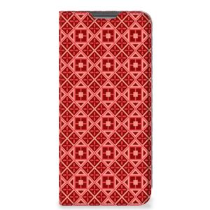 OPPO A96 | A76 Hoesje met Magneet Batik Rood