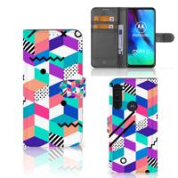 Motorola Moto G Pro | Book Case | Blokken Kleurrijk