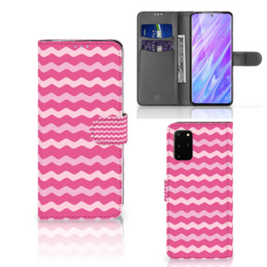 Samsung Galaxy S20 Plus Telefoon Hoesje Waves Pink