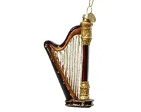 Decoris kersthanger glas instrument harp multi - thumbnail