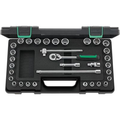 Stahlwille 45MA/28/5 KN 96021122 Dopsleutelset 7 mm, 8 mm, 9 mm, 10 mm, 11 mm, 12 mm, 13 mm, 14 mm, 15 mm, 16 mm, 17 mm, 18 mm, 19 mm, 21 mm, 22 mm 3/8 (10 mm)