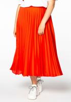 Yoek Skirt satin plissé | Rood | Maat 58/60 Yoek Skirt satin plissé | Rood | Maat 58/60