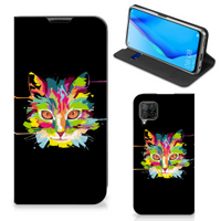 Huawei P40 Lite Magnet Case Cat Color - thumbnail