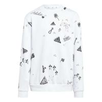 Sweatshirt zonder Capuchon voor Meisjes Adidas Jg Bluv Q3Sweat Wit Maat 13-14 Jaar