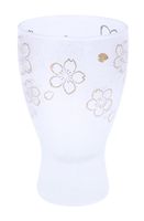 Witte Glazen Sakeset - Sakura - Set van 2 stuks - 5.6 x 5.5 x 9cm 100ml