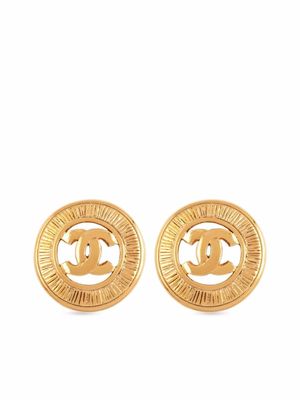 CHANEL Pre-Owned boucles d'oreilles CC à fermoir clip (années 1980)