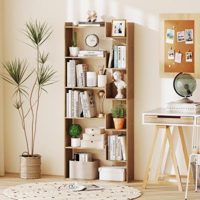 6-laags Boekenrek Houten rek Staand rek Decoratief Opbergrek 69 x 22 x 163 cm