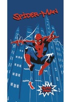 Spiderman handdoek polyester 70 x 140 cm - thumbnail