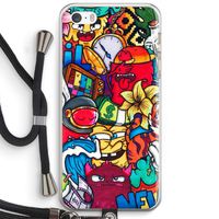 No Rules: iPhone 5 / 5S / SE Transparant Hoesje met koord