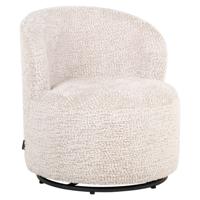 Richmond Kids Draaifauteuil 'Jackie' Lovely stof, kleur Crème