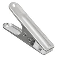 5Five wasknijpers - 16x stuks - van RVS - Was ophangen - Was knijpers - 6 cm