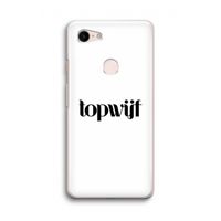Topwijf Wit: Google Pixel 3 Transparant Hoesje