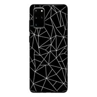 Geometrische lijnen wit: Samsung Galaxy S20 Plus Tough Case