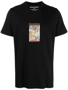 Maharishi t-shirt en coton à imprimé graphique - Noir