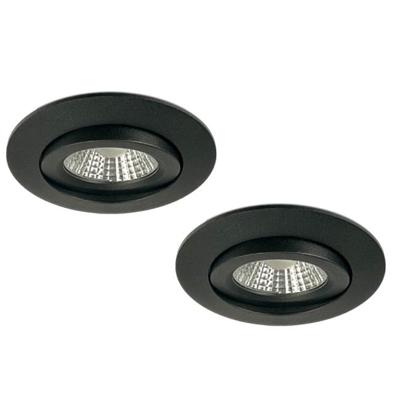 Set van 2 Inbouw Ledspot Praag, 5 Watt, IP44