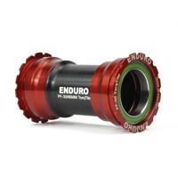 ENDURO BEARINGS Torqtite bottom bracket - bb386 to 30mm - a/c ss - red