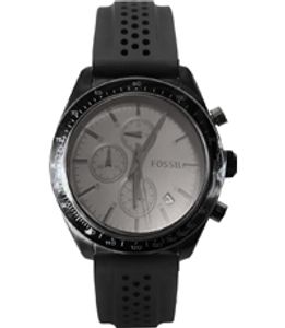 Horlogeband Fossil BQ2149 Silicoon Zwart 20mm