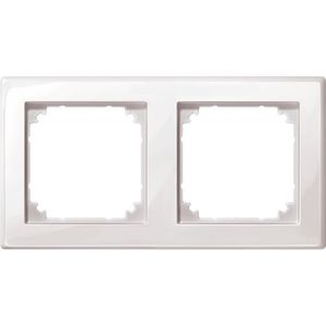 Merten M-Smart afdekraam 2-voudig Polarwit glanzend 478219
