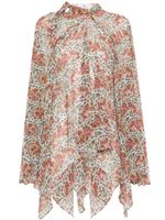 ETRO blouse drapée à fleurs - Rose