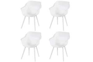 Set van 4 - Hartman Sophie Studio dining armstoel - White