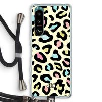 Leopard pattern: Sony Xperia 5 III Transparant Hoesje met koord Leopard pattern: Sony Xperia 5 III Transparant Hoesje met koord