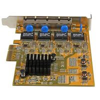 StarTech.com 4-Poort PCI Express gigabit netwerk adapter kaart Quad Port PCIe Gigabit NIC - thumbnail