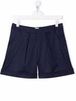 Il Gufo short à design plissé - Bleu