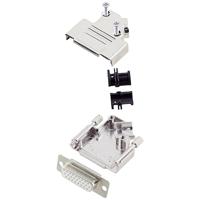 encitech D45ZK15-HDS26-W-K 6355-8013-12 D-sub female connectorset 45 ° Aantal polen: 26 Soldeerkelk 1 stuk(s)