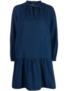 A.P.C. robe Natalia en coton mélangés - Bleu