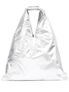 MM6 Maison Margiela sac cabas Japanese en effet métallisé - Argent