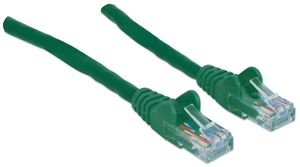 Intellinet 730457 RJ45 Netwerkkabel, patchkabel CAT 6 U/UTP 20.00 m Groen 1 stuk(s)