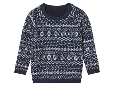 lupilu Kinder kersttrui (122/128, Donkerblauw/wit)