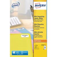 Etiket avery l7656-25 46x11.1mm wit 2100st