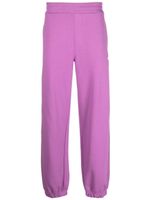 MSGM pantalon de jogging en coton à logo imprimé - Violet - thumbnail