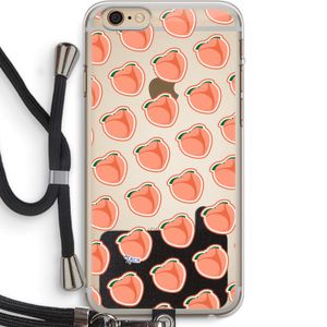 Just peachy: iPhone 6 PLUS / 6S PLUS Transparant Hoesje met koord
