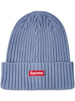 Supreme bonnet en maille nervurée - Bleu