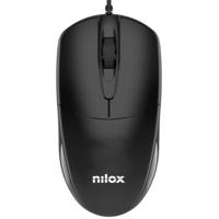 Muis Nilox MOUSB1012 Zwart 1200 DPI