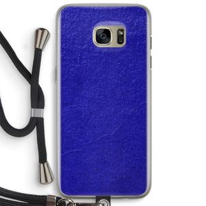 Majorelle Blue: Samsung Galaxy S7 Edge Transparant Hoesje met koord