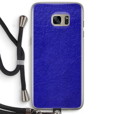 Majorelle Blue: Samsung Galaxy S7 Edge Transparant Hoesje met koord