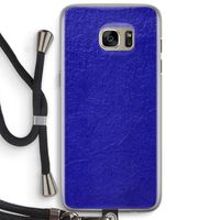 Majorelle Blue: Samsung Galaxy S7 Edge Transparant Hoesje met koord