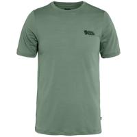 Fjallraven Abisko Wool Logo SS T-shirt Heren Patina Green XL