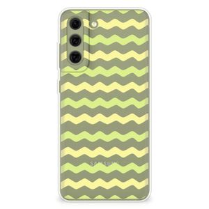 Samsung Galaxy S21FE TPU bumper Waves Yellow